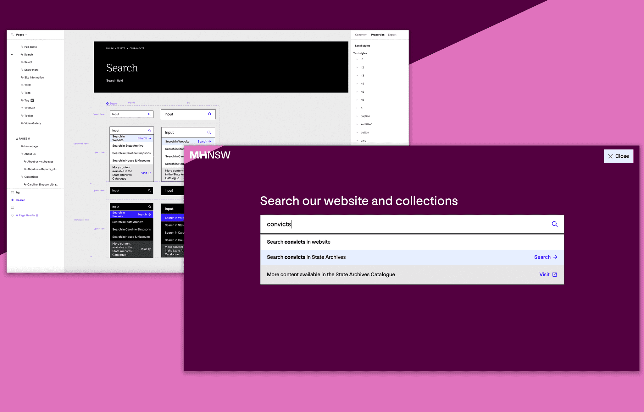 design system search