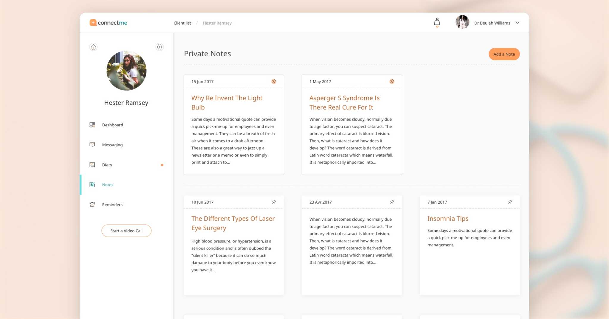 connectme notes